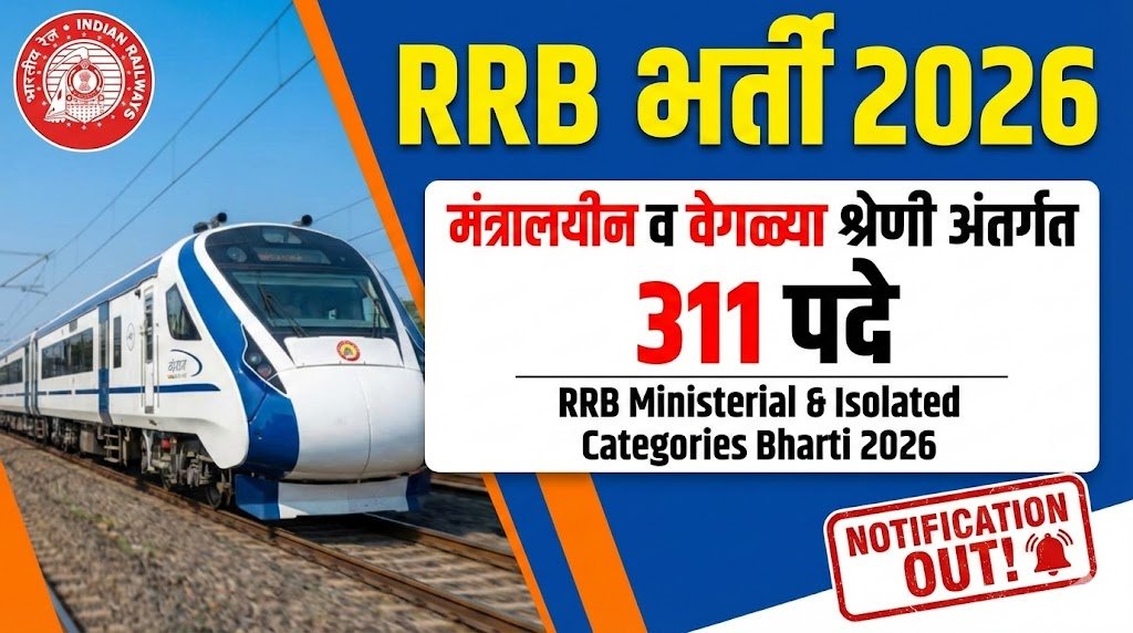 RRB Ministerial and Isolated Categories Bharti 2026